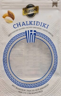 Oliven mit Mandeln gefüllt front packaging