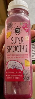 Super smoothie front packaging