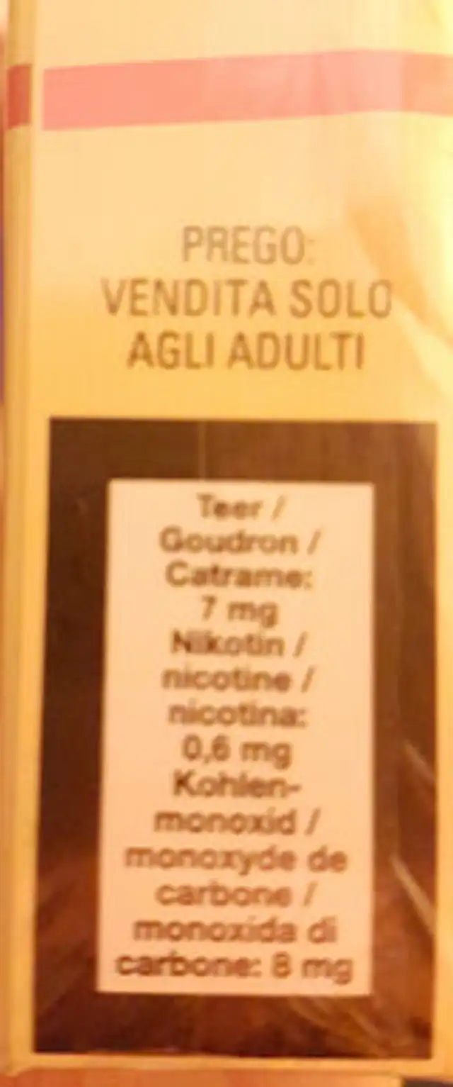 parisienne jaune ingredients label