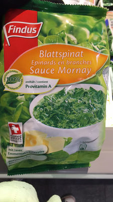 Spinach in branches Sauce Mornay