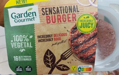 Sensational burger front packaging