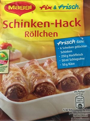 Schinken-Hack Röllchen