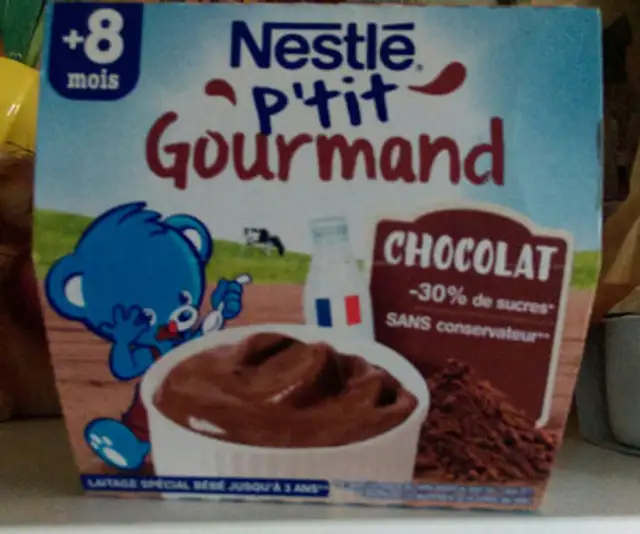 Pack 8X100G P'tit Gourmand Chocolat front packaging