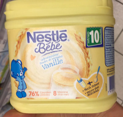 Bébé Poudre de céréales vanille front packaging