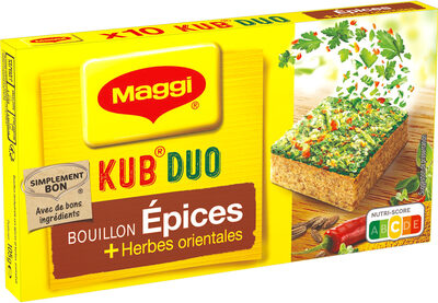 MAGGI Bouillon KUB DUO Epices + Herbes Orientales 105g