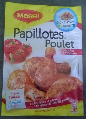 Papillotes Poulet Paprika et Tomate