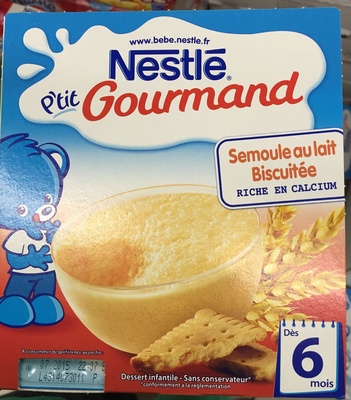 semoule lait front packaging