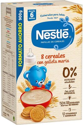 8 cereales con galleta maría