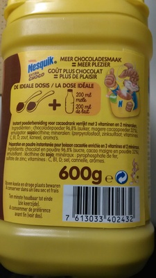 Nesquik Extra Choco front packaging
