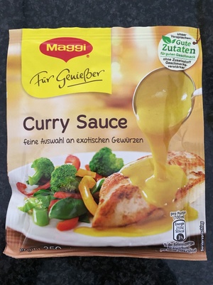 Soße Curry sauce front packaging