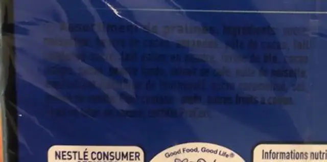 Femina ingredients label