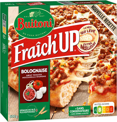 BUITONI FRAICH'UP pizza surgelée Bolognaise 600g front packaging