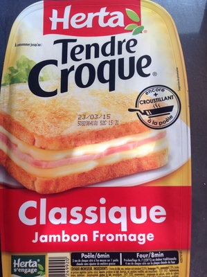 Tendre Croque, Classique Jambon Fromage