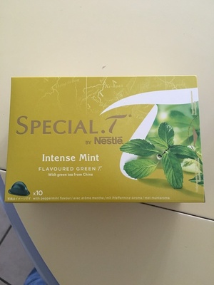 Special.t by nestlé intense mint flavoured green t. with green tea from china