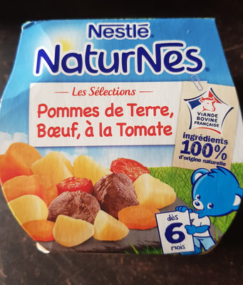 NESTLE NATURNES Les Sélections Pdt, Bœuf à la tomate-2x200g-Dès 6 mois