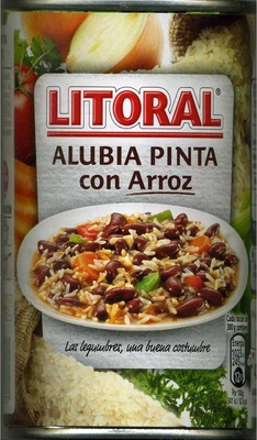 Alubia pinta con arroz