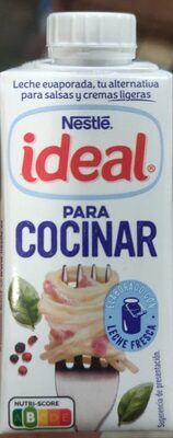 Leche evaporada para cocinar