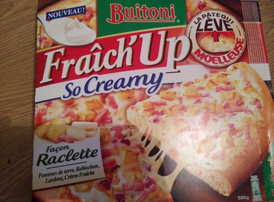 BUITONI FRAICH'UP SO CREAMY Pizza Surgelée Façon Raclette 580g