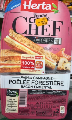 Tendre Croque Chef Poêlée Forestière Bacon Emmental