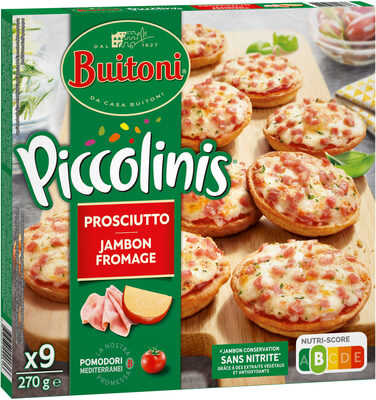 PICCOLINIS mini-pizzas surgelées Jambon Fromage