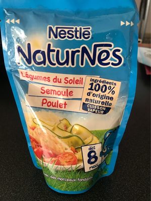 NATURNES Légumes du Soleil Semoule Poulet - 190g - dès 8 mois front packaging