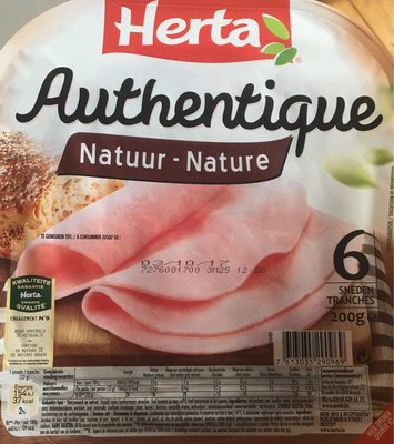 Jambon cuit Authentique Nature