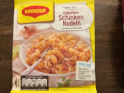 Gebratene Schinken-Nudeln