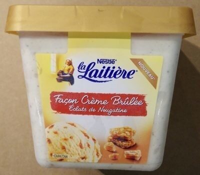 La Laitière Façon Crème Brûlée Éclats de Nougatine