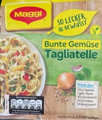 Bunte Gemüse Tagliatelle