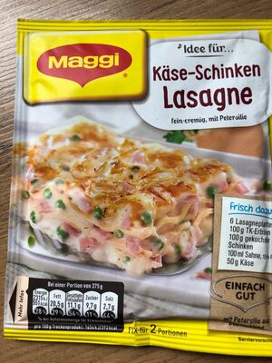 Käse-Schinken Lasagne front packaging
