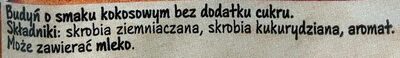 Budyń smak Kokos ingredients label