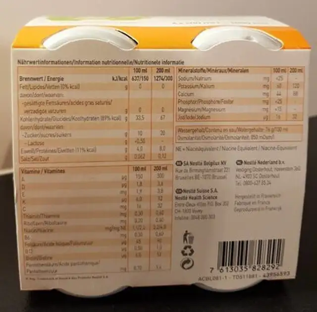 Resource Fruit nutrition facts table
