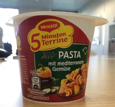 Pasta mit mediterranem Gemüse front packaging