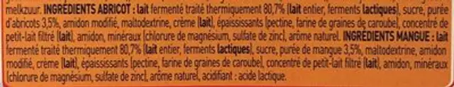 Yogolino ingredients label