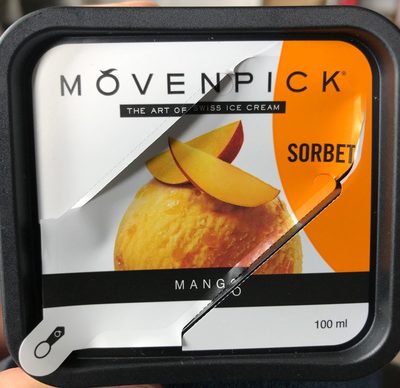 Sorbet mango front packaging