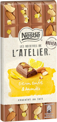 NESTLE L'ATELIER Chocolat au Lait Amandes Citron