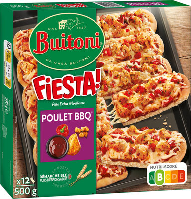 BUITONI FIESTA pizza surgelée Poulet Barbecue 500g