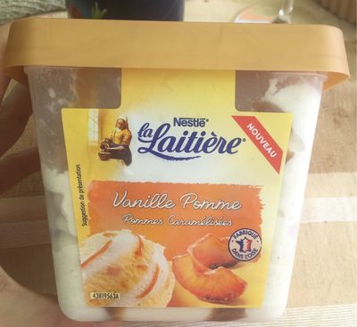 Vanille pomme pommes caramelisees front packaging