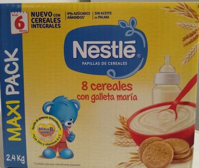 8 cereales con galleta maría
