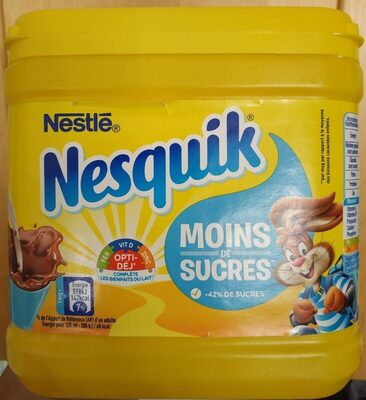 NESQUIK moins de sucre poudre cacaotée