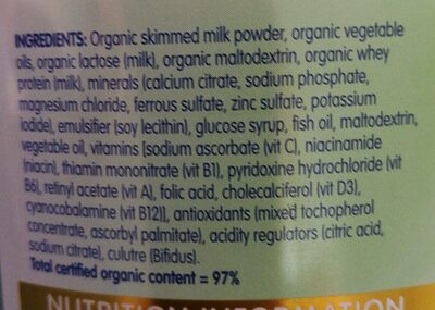 Unknown ingredients label