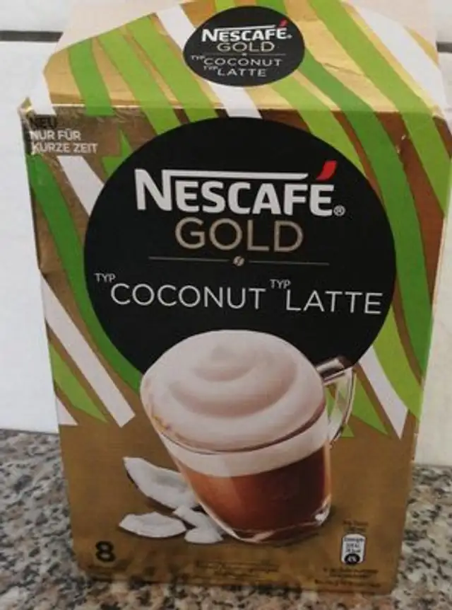 Coconut Latte front packaging