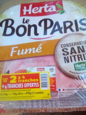 Jambon blanc fumé front packaging