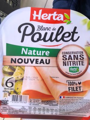 Blanc de poulet Nature 6 tranches