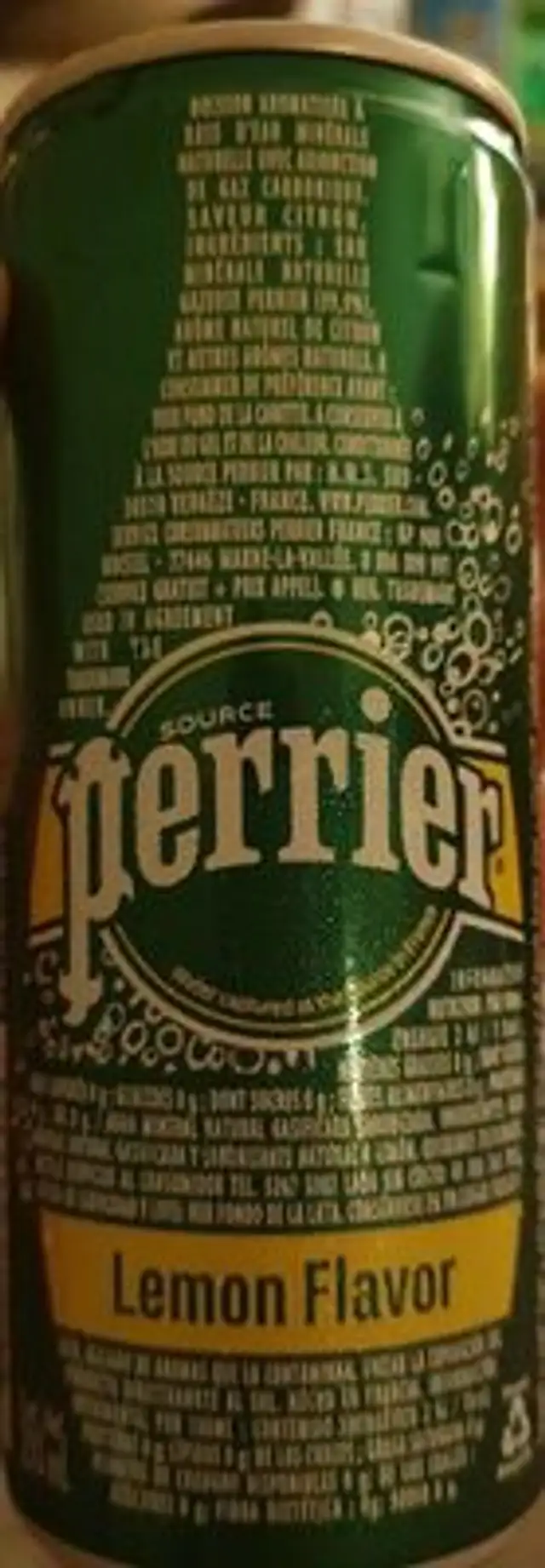 Perrier citron front packaging