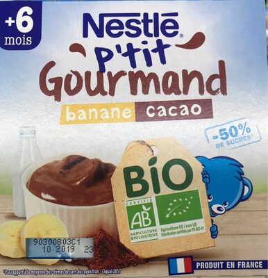 Nestlé p'tit gourmand banane cacao