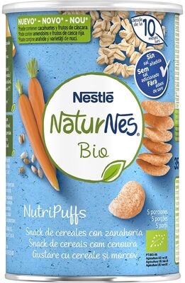 Snack de cereales con zanahoria