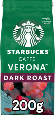 STARBUCKS Dark Caffe Verona Café Moulu 200g front packaging
