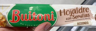 Hojaldre con semillas front packaging