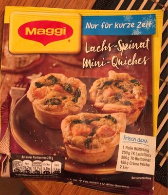 Maggi Lachs-Spinat Mini-Quiched